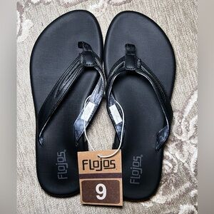 Flojo’s Women’s Black Tie Dye Flip Flops